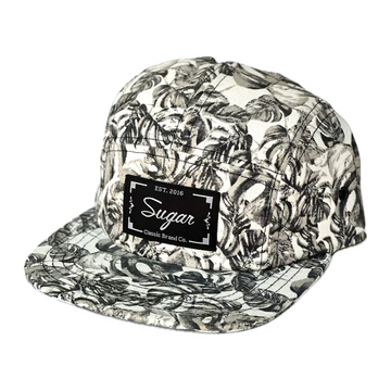 Five Panel Sugar Jungle Black & White