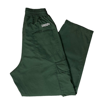 Pantalón Baggy Cargo 4bidden Skateshop x Plag's Verde