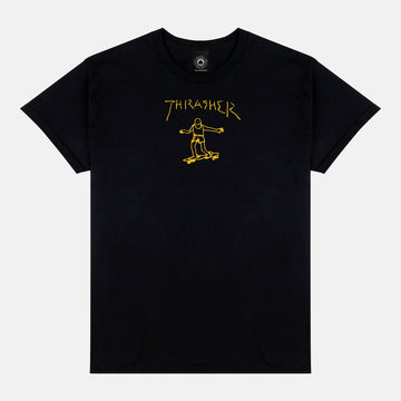 Polo Thrasher Gonz Logo Black/Yellow