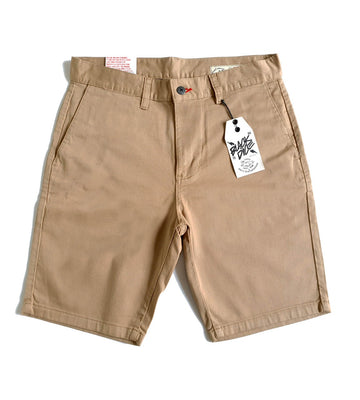Short Black Dice Chino Beige