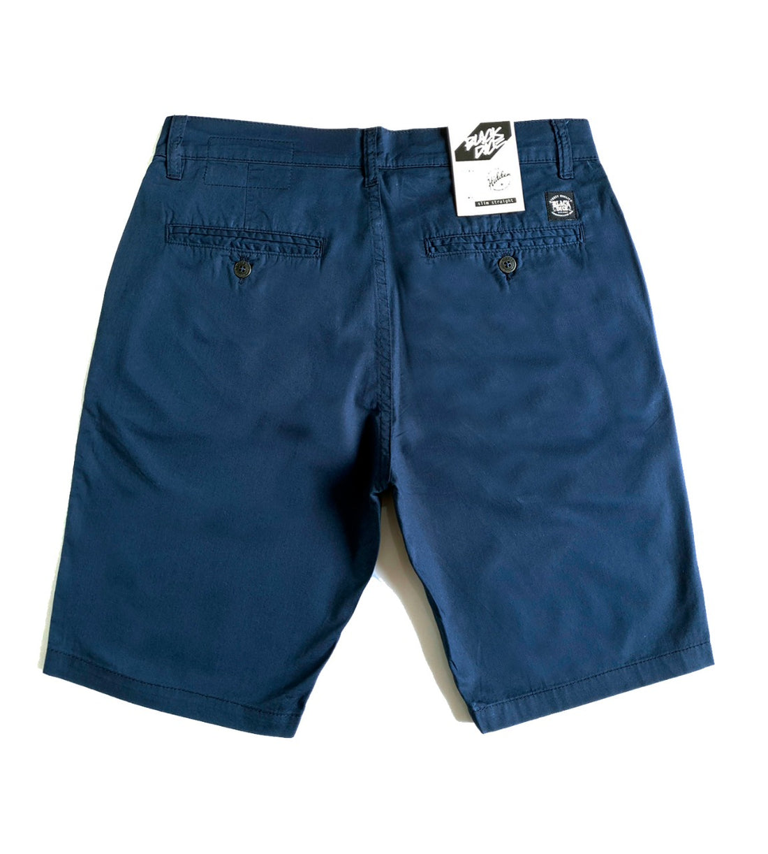 Short Black Dice Chino Azul