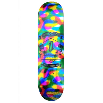 Tabla de Skate 4bidden Metalizada Colorfull Shield