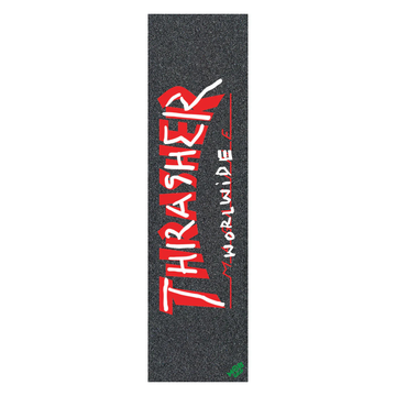 Lija Mob Grip Thrasher Gonz Mag roja y blanca para skateboard