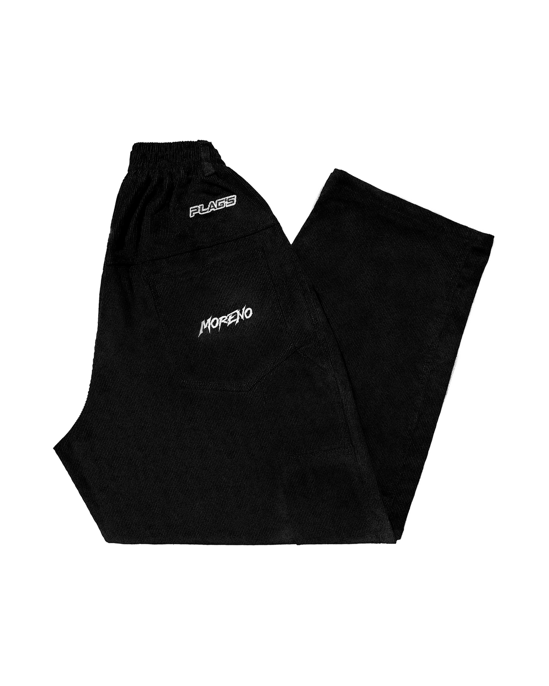 Pantalón Plag’s corduroy negro modelo Moreno carpintero
