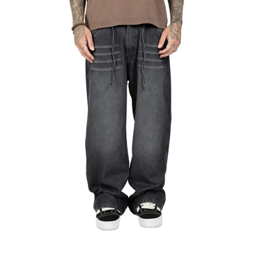 Pantalón Baggy Denim Overtake Washed Black