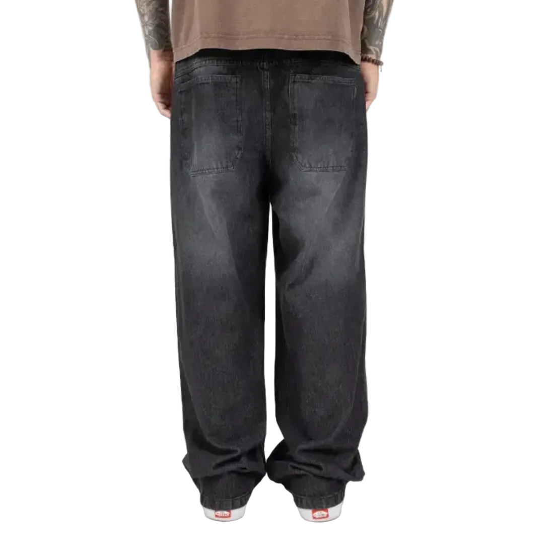Pantalón Baggy Denim Overtake Washed Black