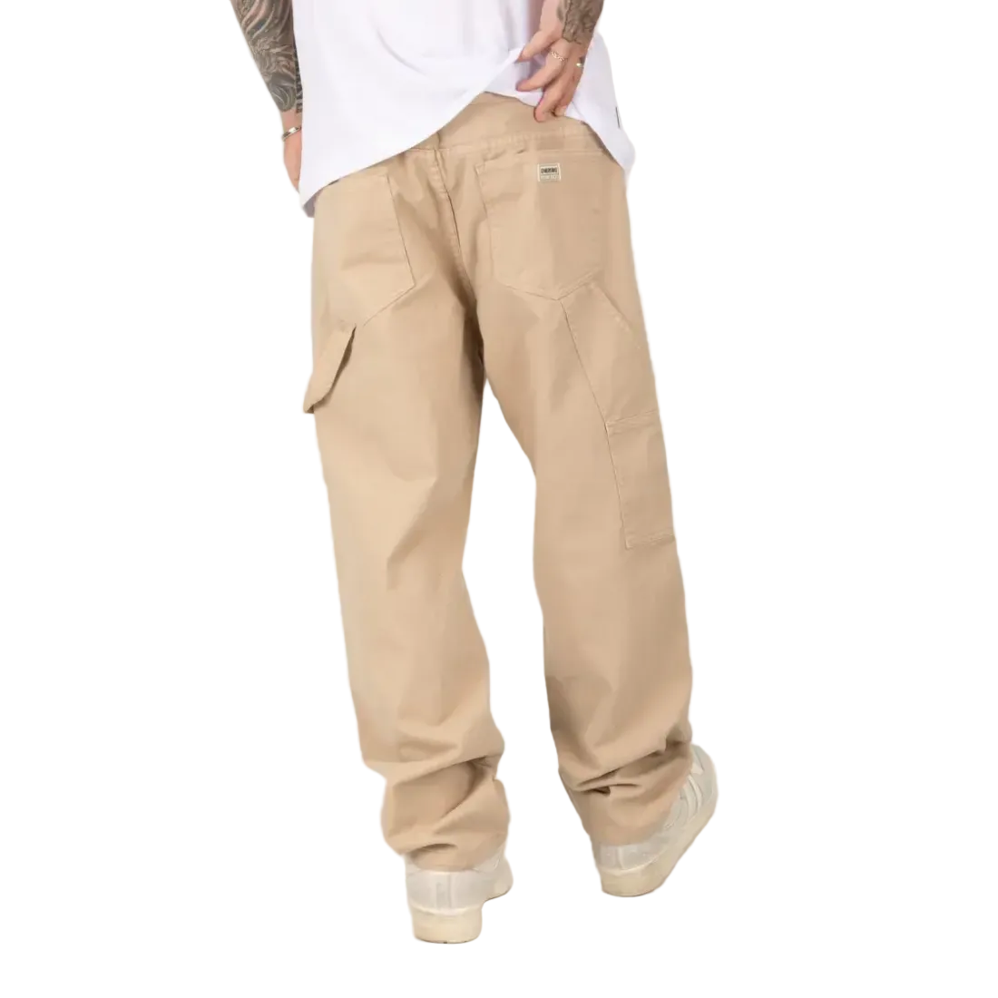 Pantalón Carpintero Dril Overtake Beige