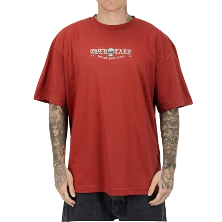 Polo oversize Overtake Death Ufo vista posterior con estampado gráfico