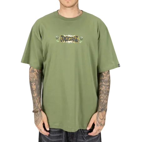 Polo oversize Overtake Wind Mind vista posterior con estampado gráfico