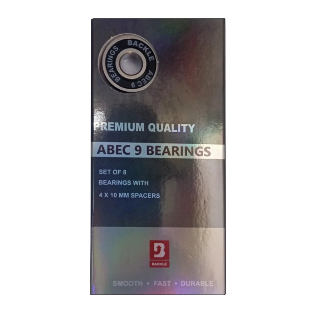 Empaque rodamientos Backle Premium ABEC 9 Black para skate
