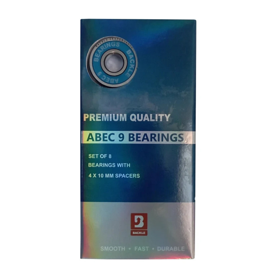 Empaque rodamientos Backle Premium ABEC 9 Blue set de 8 unidades
