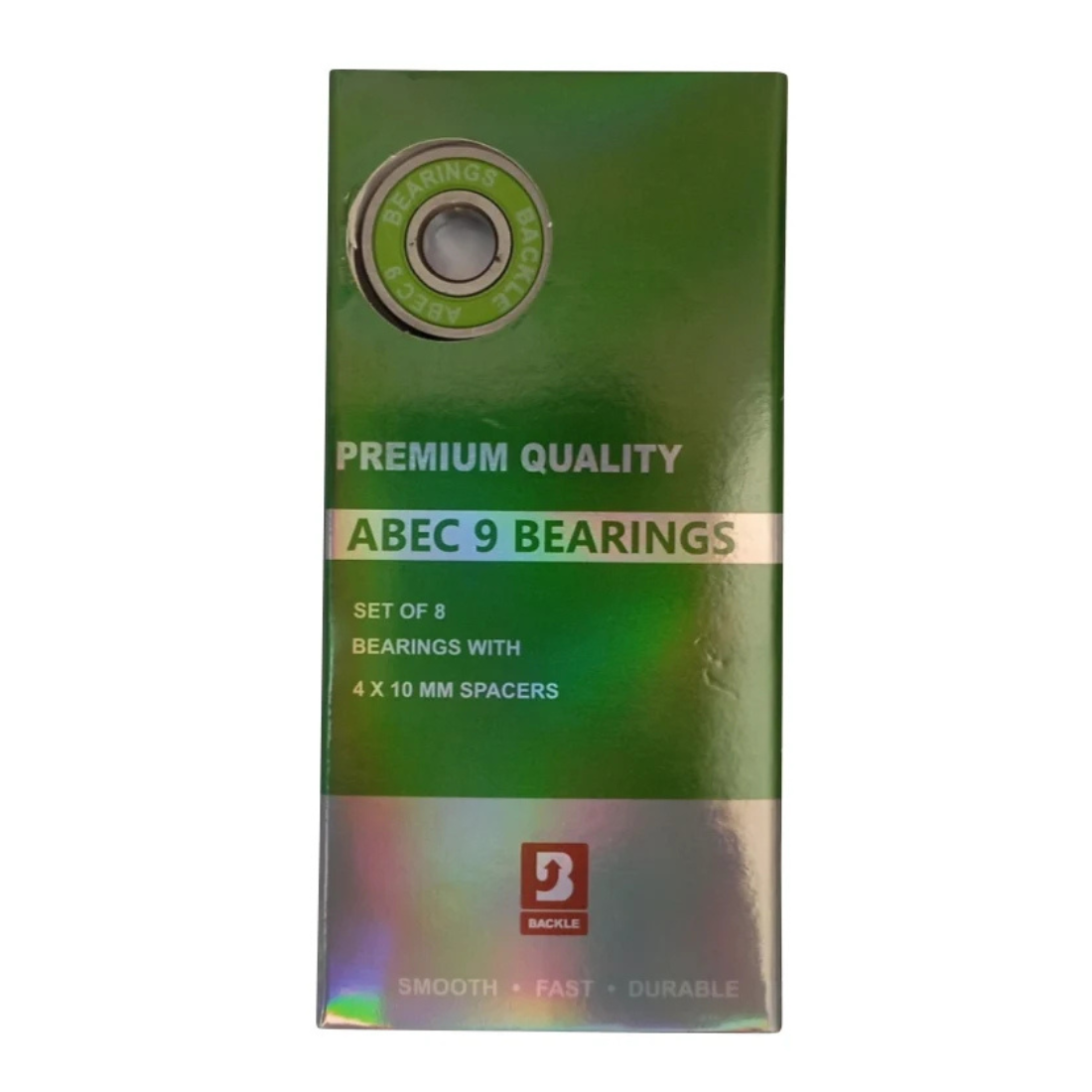 Empaque rodamientos Backle Premium ABEC 9 Green para skate