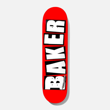 Tabla de Skate Baker Brand Logo Red White