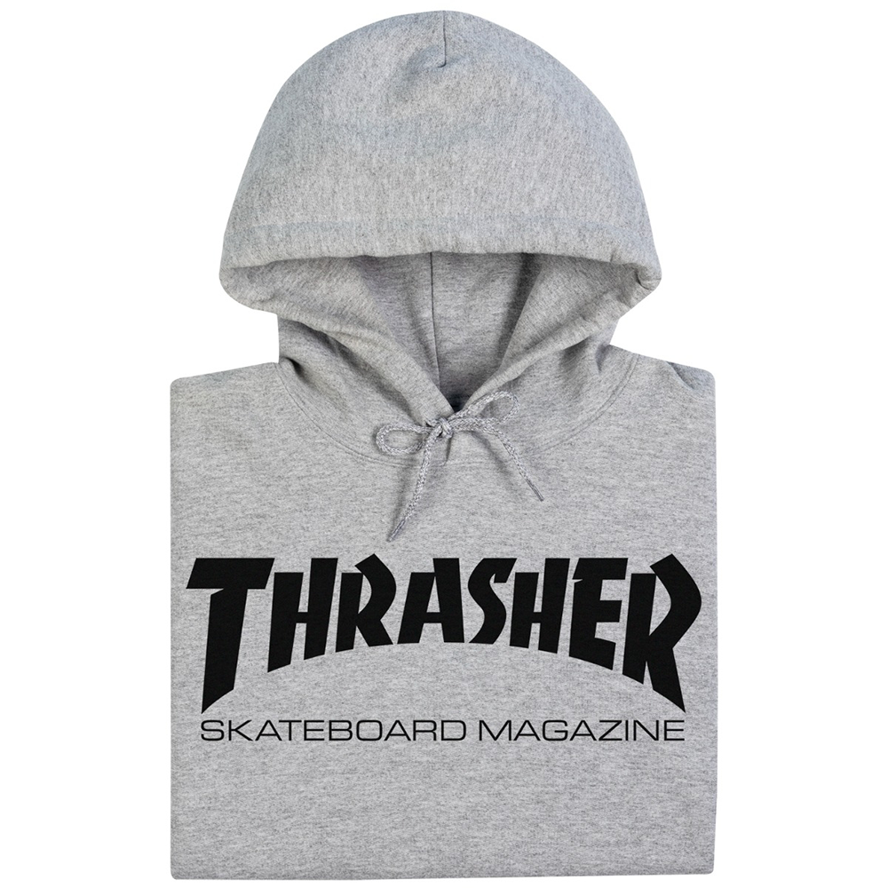 Polera Con Capucha Thrasher Skate Mag Gray