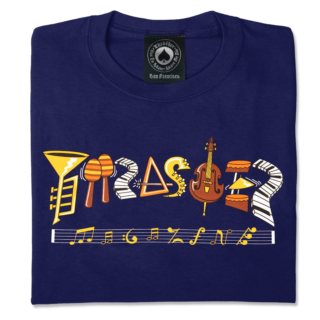 Polo Thrasher Fillmore Logo Navy