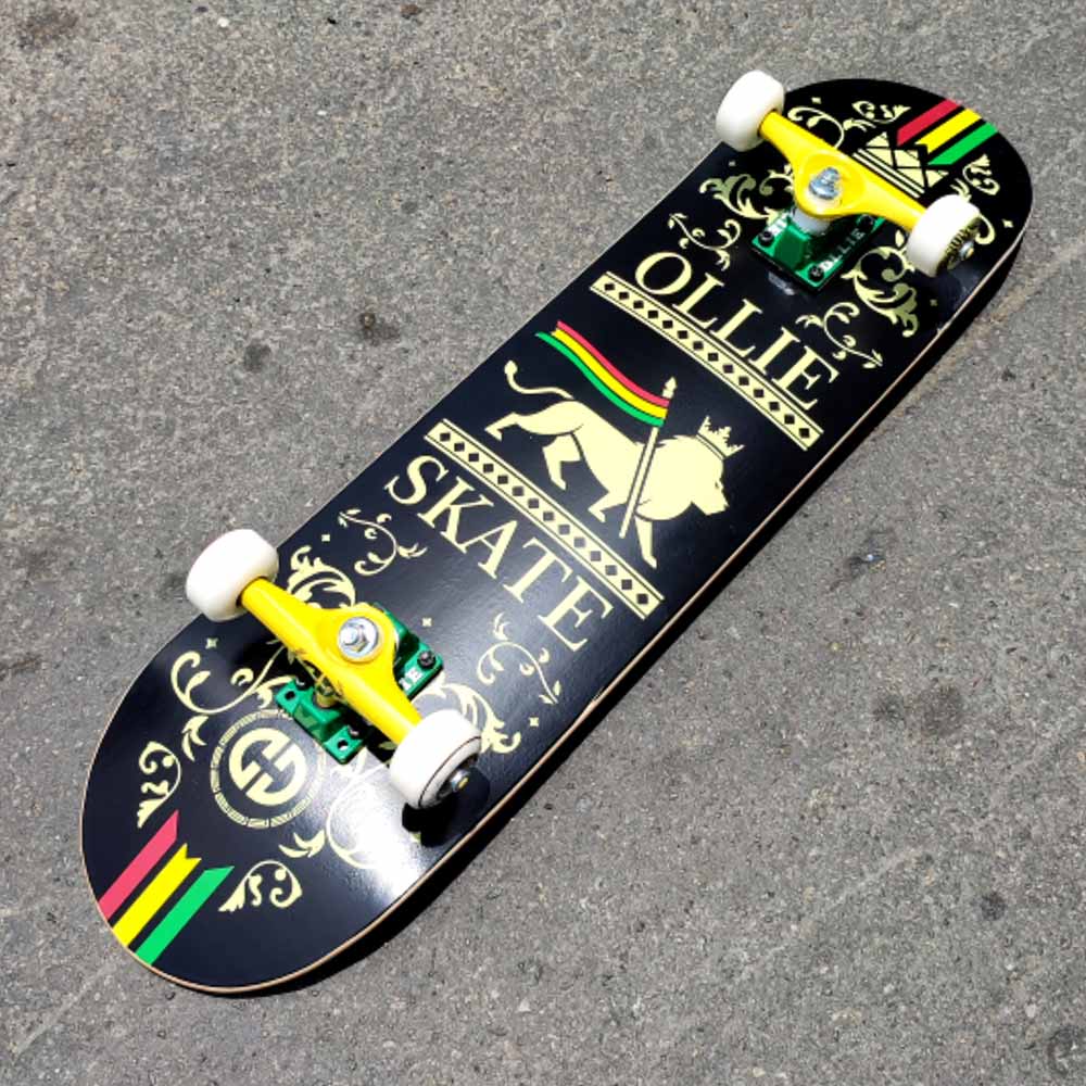 Skate Completo Ollie King Rasta