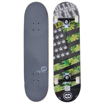 Skate completo Ollie Legalize 7.75 pulgadas para principiantes con envío gratuito en Perú.