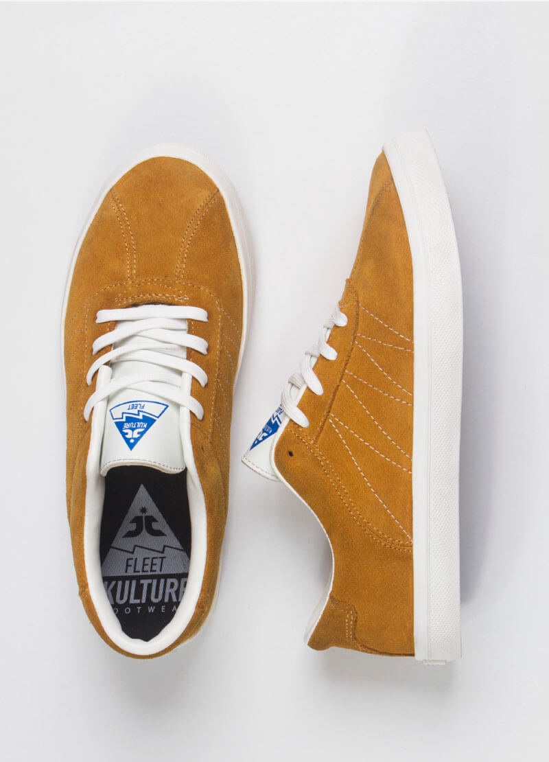 Zapatillas Kulture Fleet Mostaza Turquesa